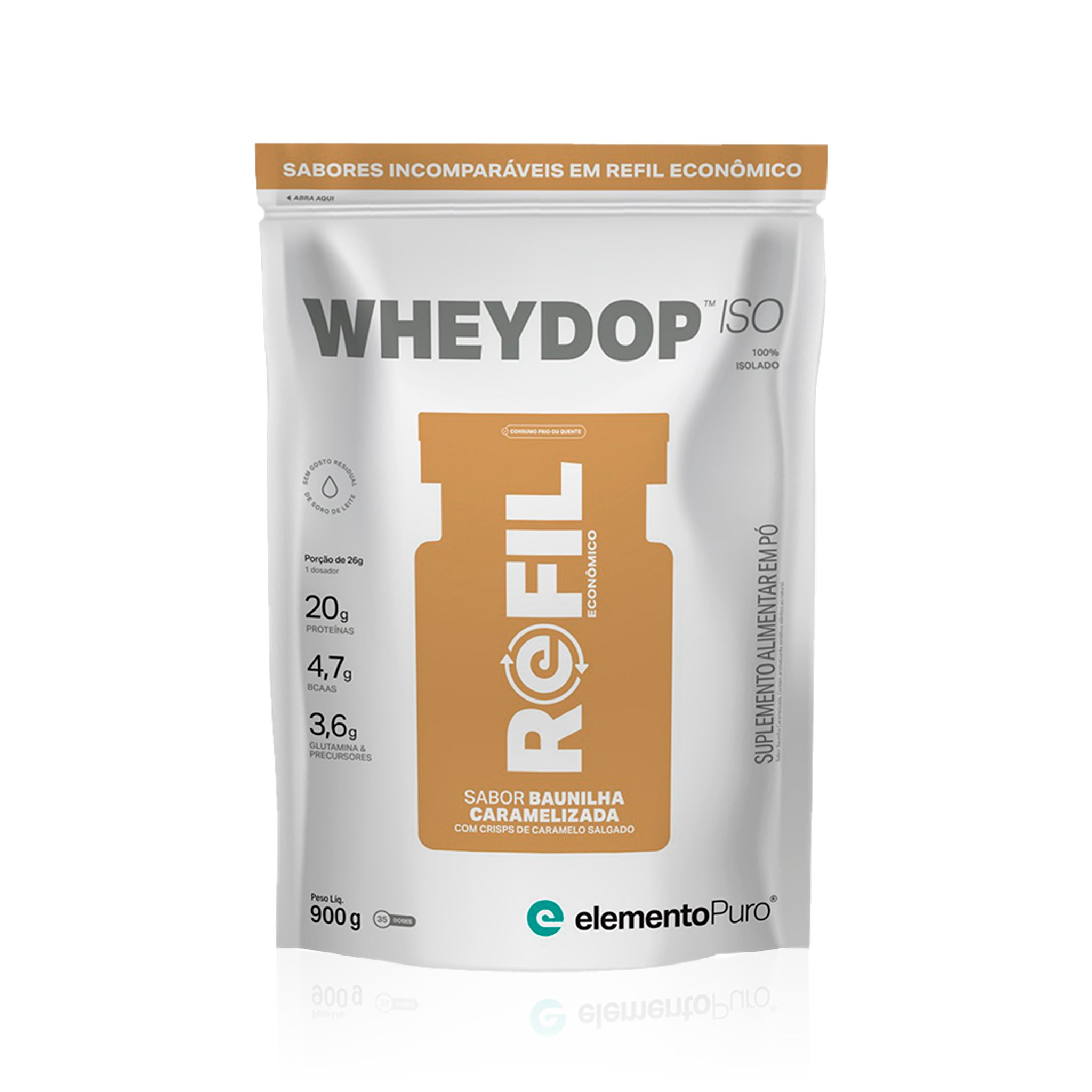 REFIL WHEYDOP ISO Baunilha Caramelizada 900g