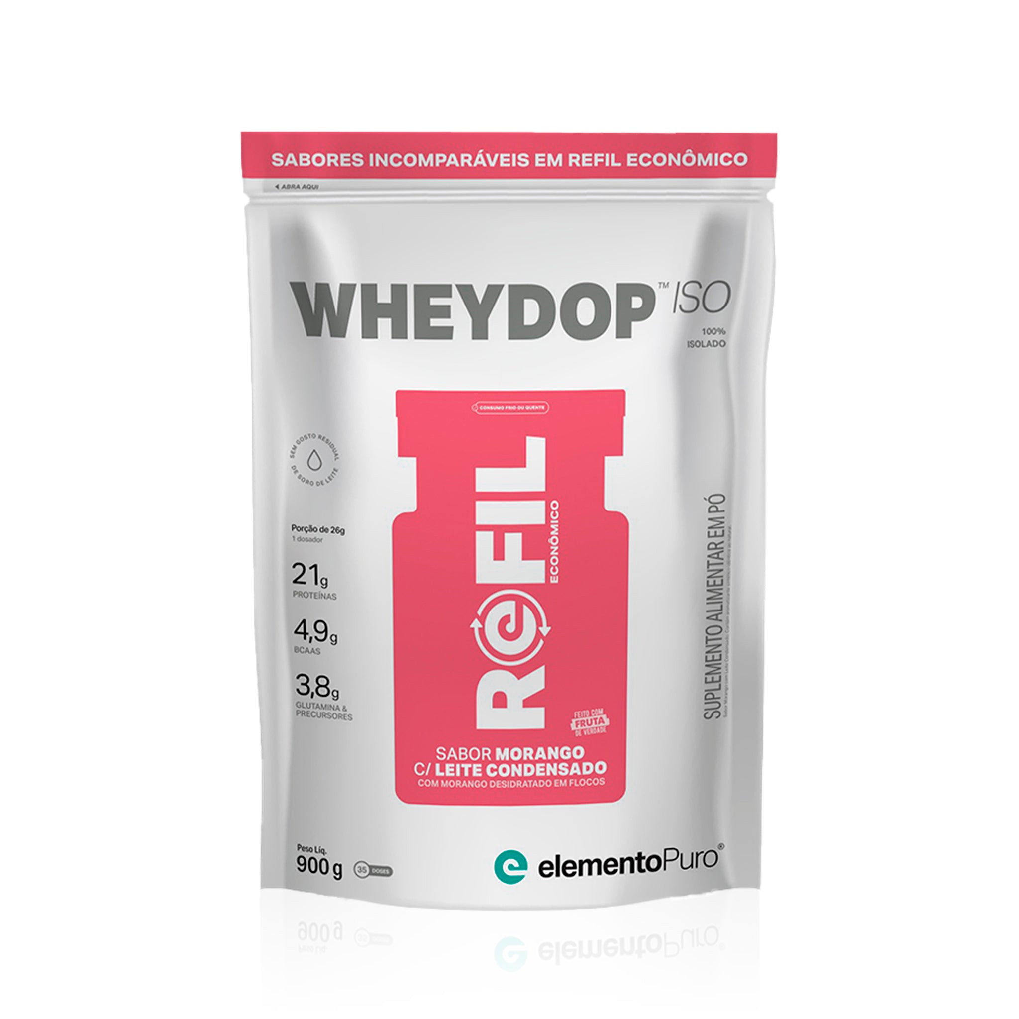 REFIL WHEYDOP ISO Morango com Leite Condensado 900g