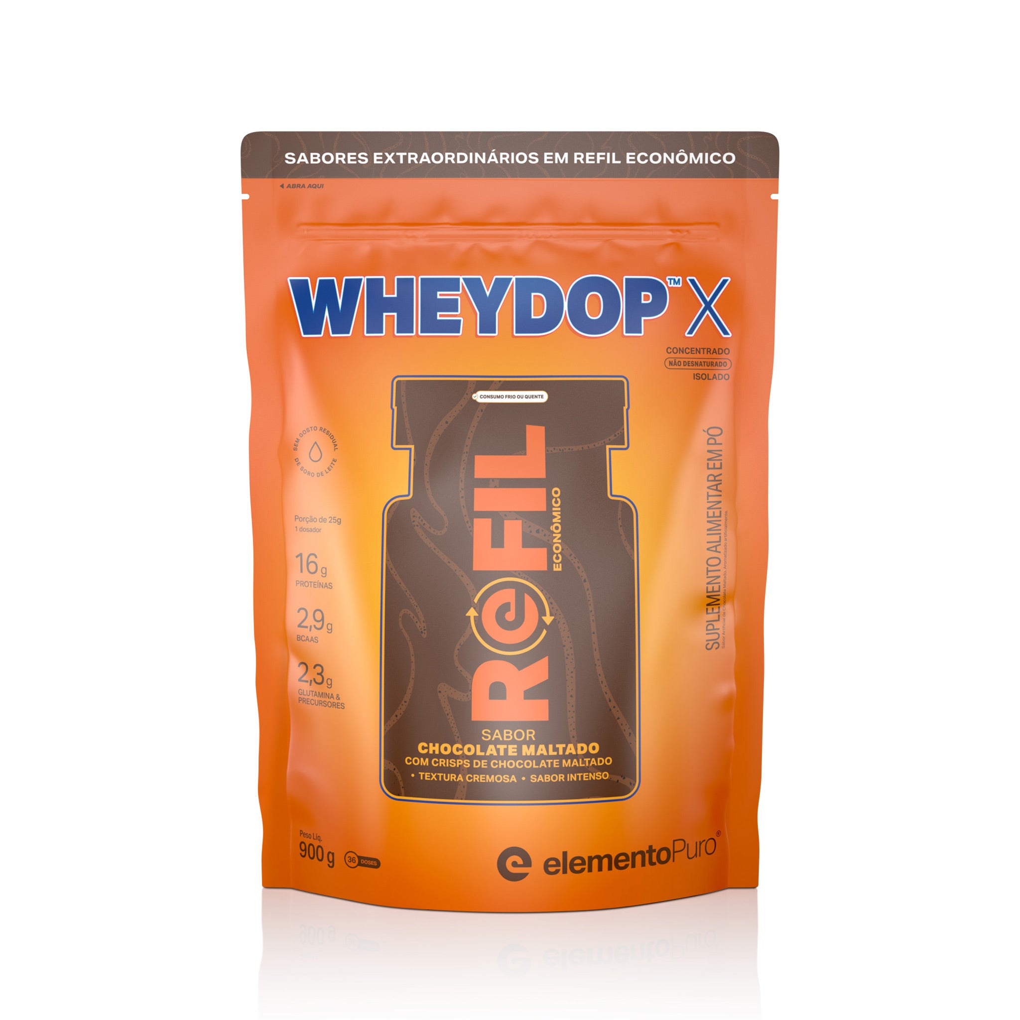 REFIL WHEYDOP X Chocolate Maltado 900g