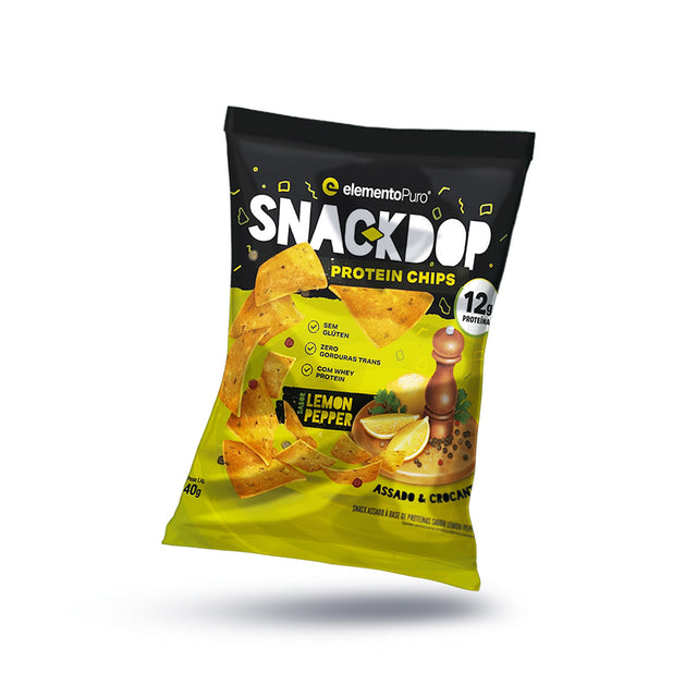 KIT Degusta SNACKDOP Protein Chips Lemon Pepper - 6 Und.