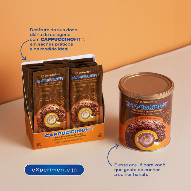 CAPPUCCINOFIT Chocolate Maltado Display 240g - 12x20g