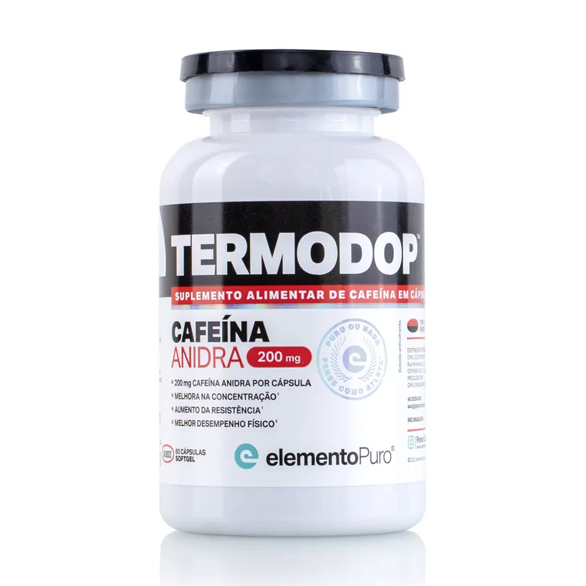 TERMODOP Cafeína 200 mg - 60 Cápsulas
