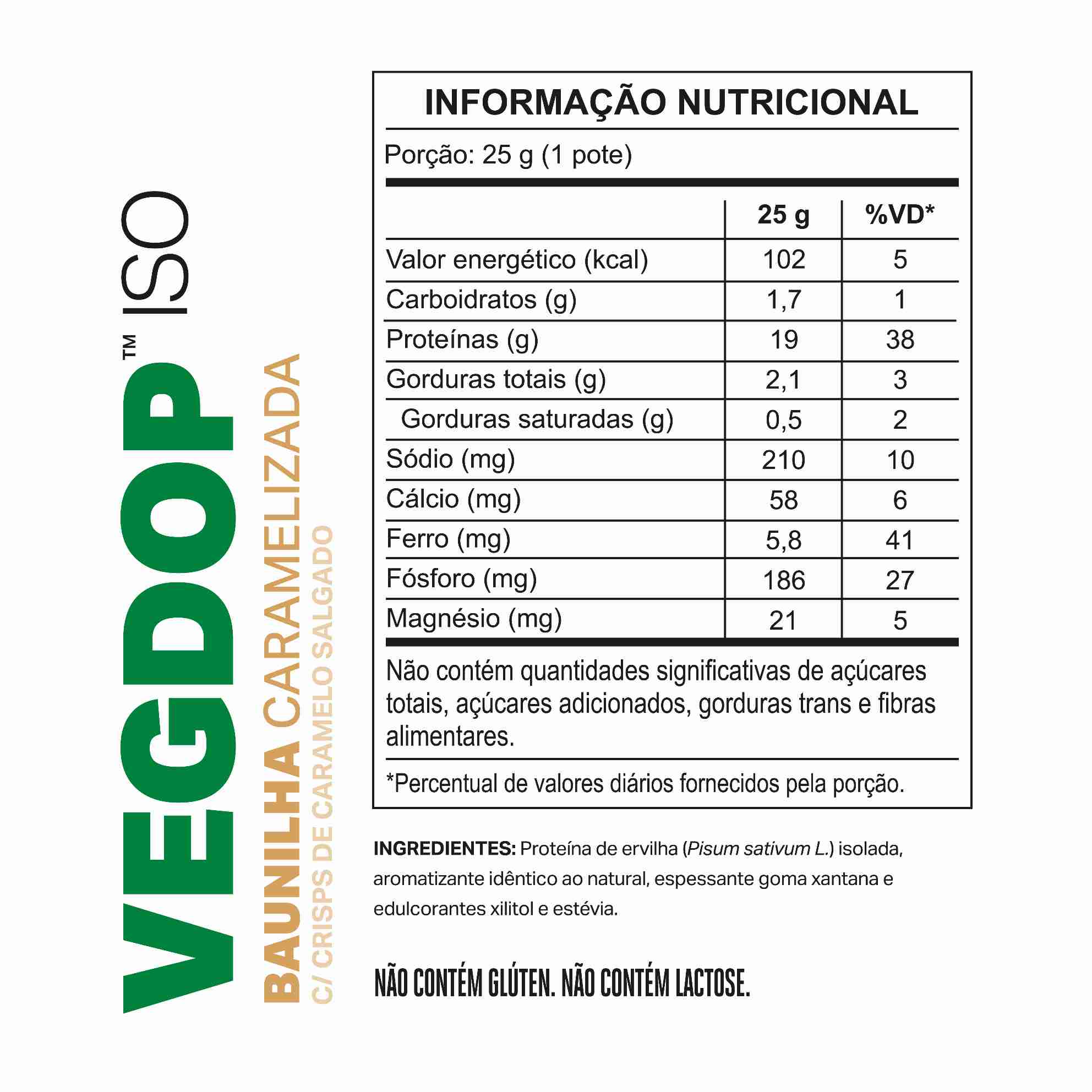 MONODOSE VEGDOP Baunilha Caramelizada 25g