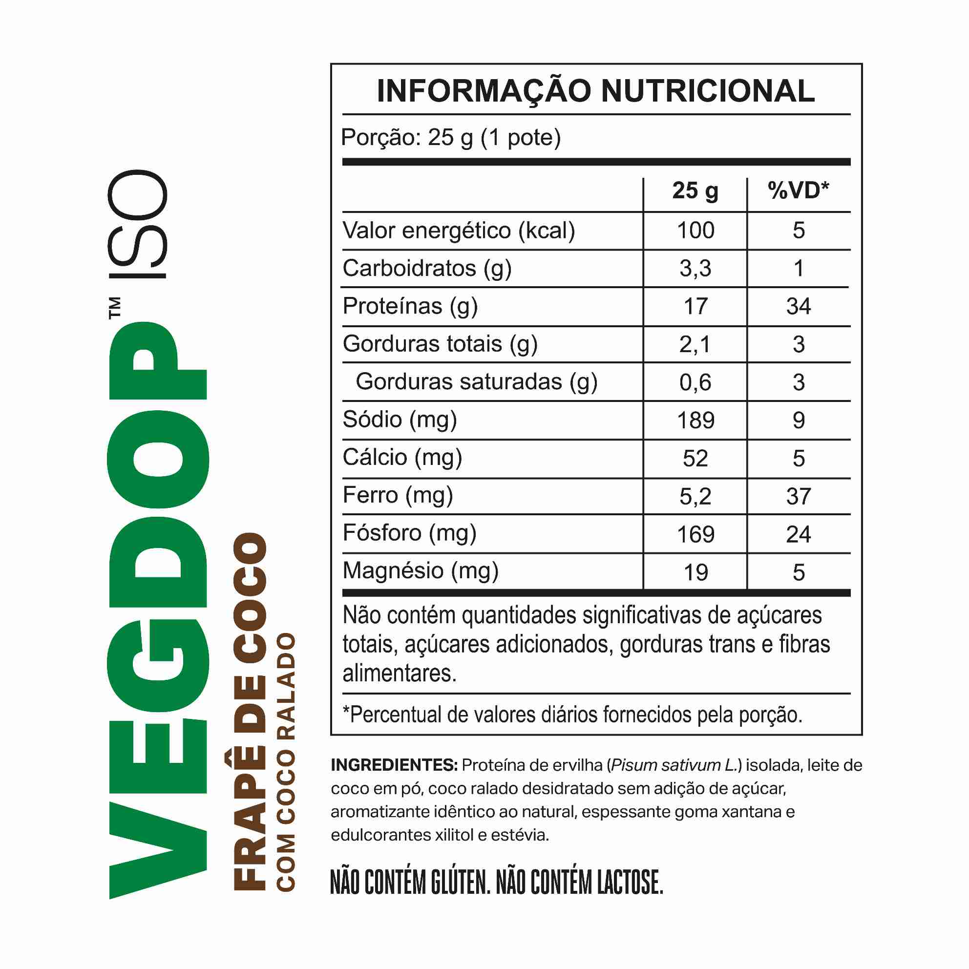 MONODOSE VEGDOP Frapê de Coco 25g