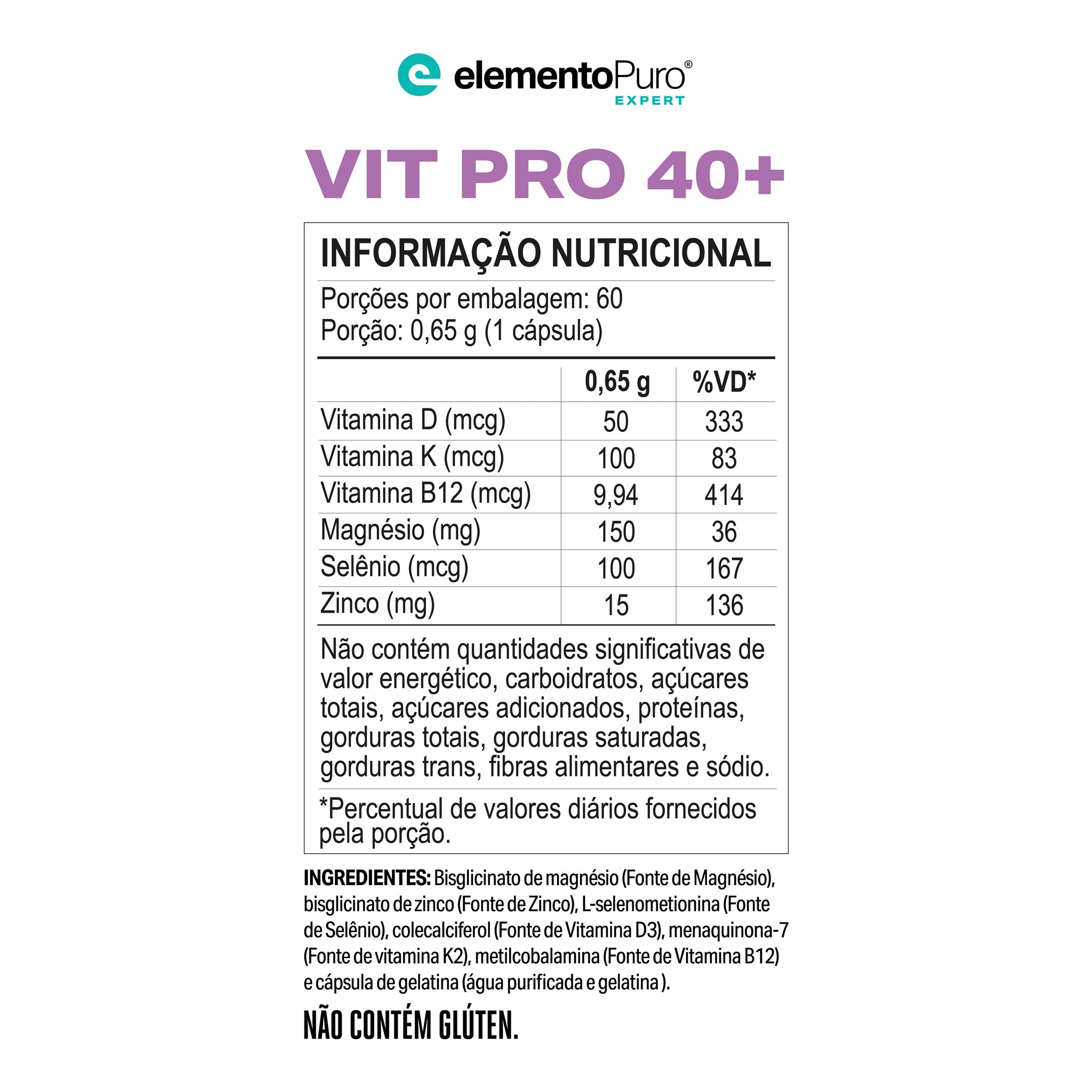 VIT PRO 40+ 60 cápsulas