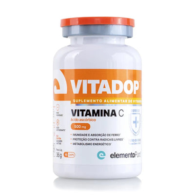 VITADOP C - Vitamina C Ácido Ascórbico 500 mg 60 Cápsulas