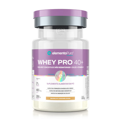 WHEY PRO 40+ Baunilha Caramelizada 900g
