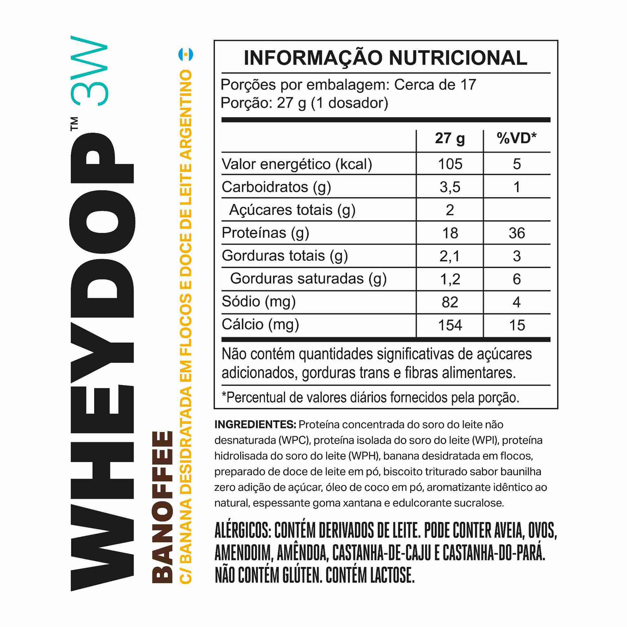 WHEYDOP 3W Banoffee 450g