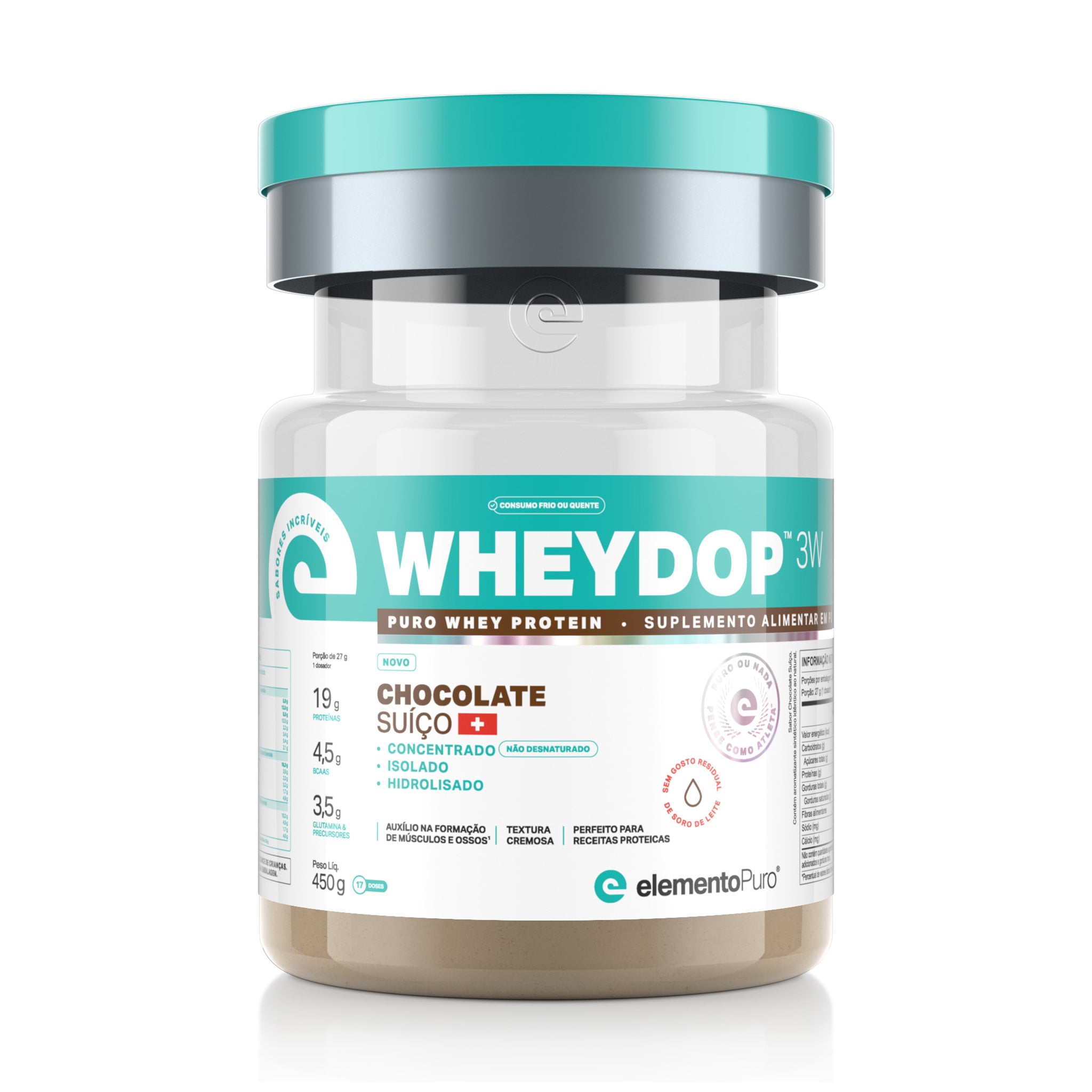 WHEYDOP 3W Chocolate Suíço 450g