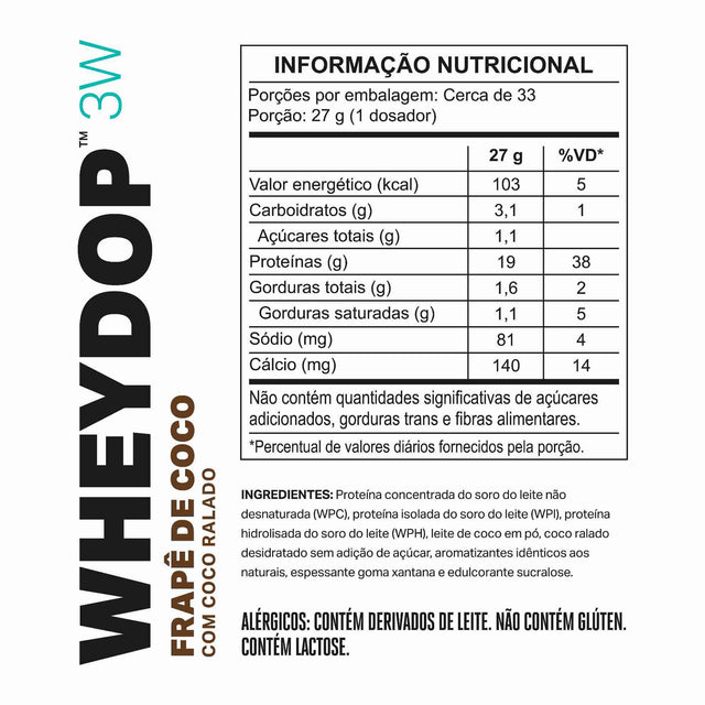 WHEYDOP 3W Frapê de Coco 900g