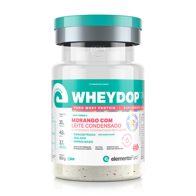 WHEYDOP 3W Morango com Leite Condensado 900g