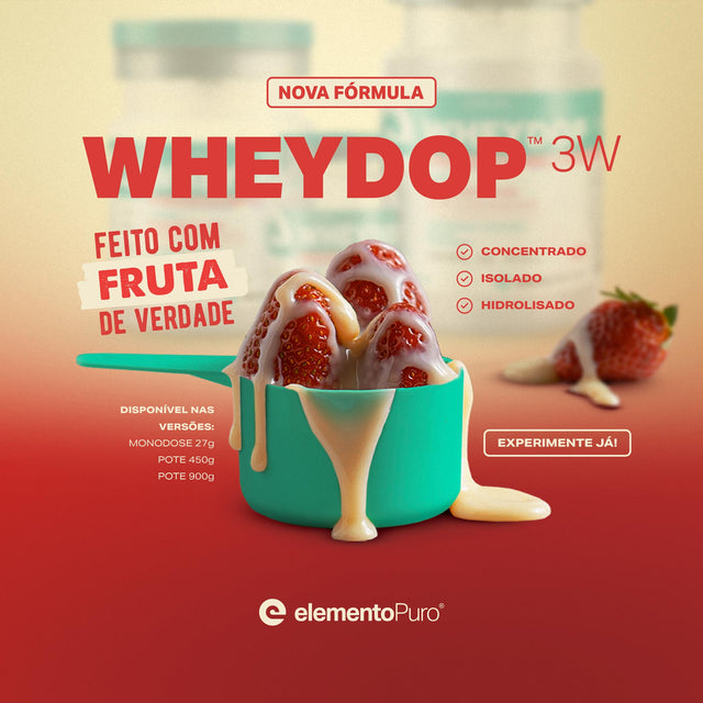 MONODOSE WHEYDOP 3W Morango com Leite Condensado 27g