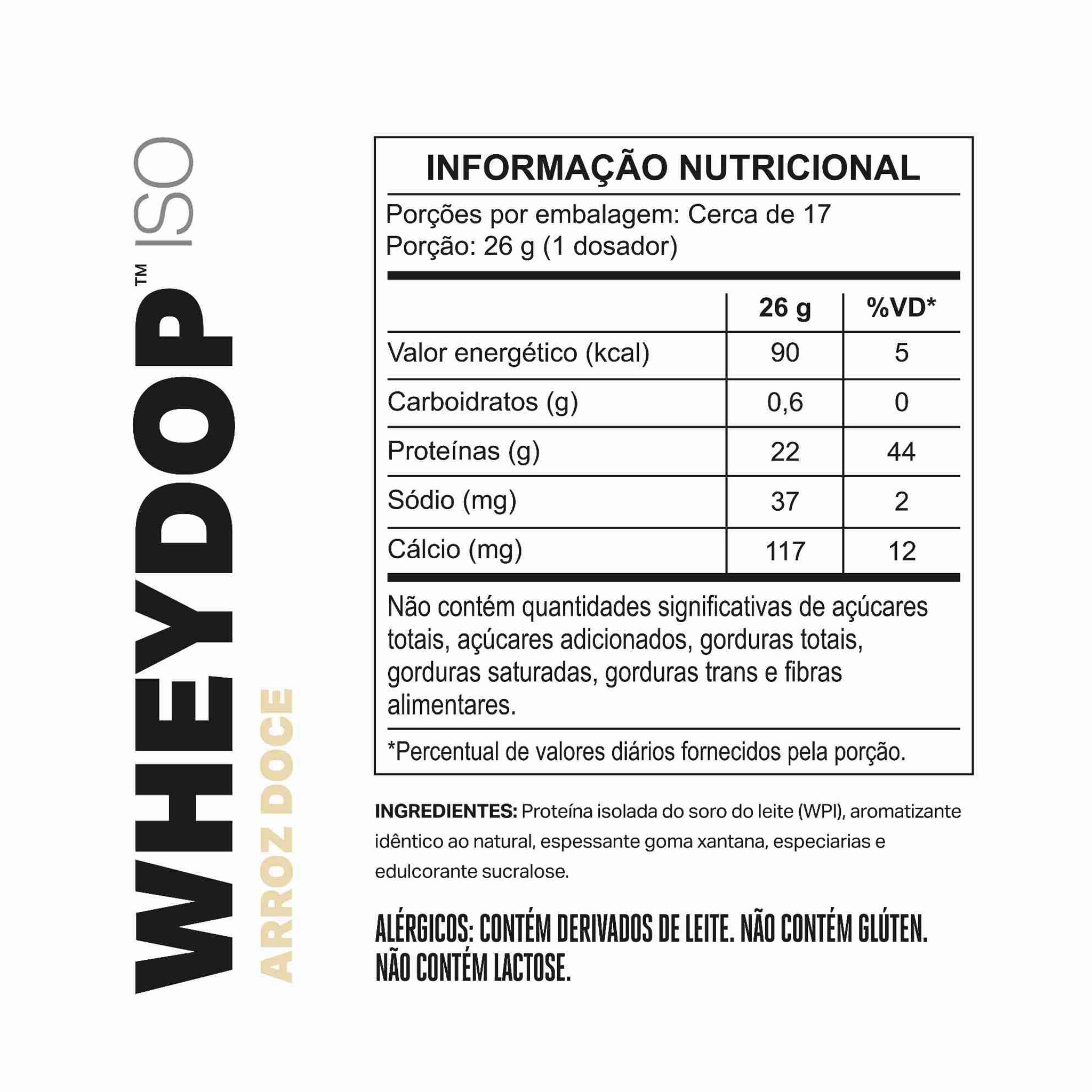 WHEYDOP ISO Arroz Doce 450g