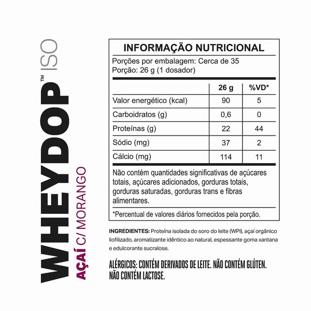 WHEYDOP ISO Açaí com Morango 900g