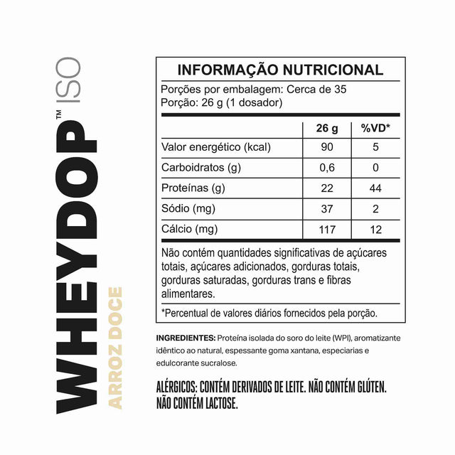 WHEYDOP ISO Arroz Doce 900g