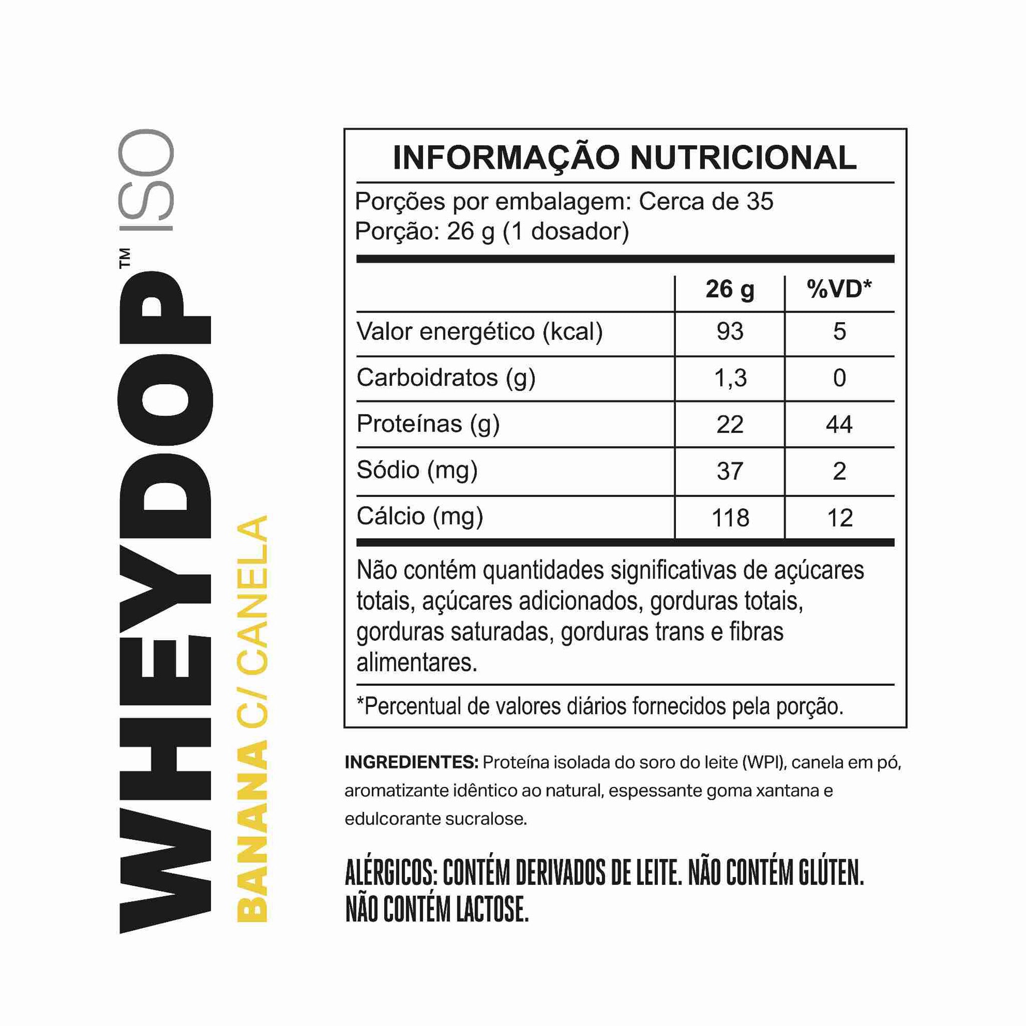 WHEYDOP ISO Banana com Canela 900g