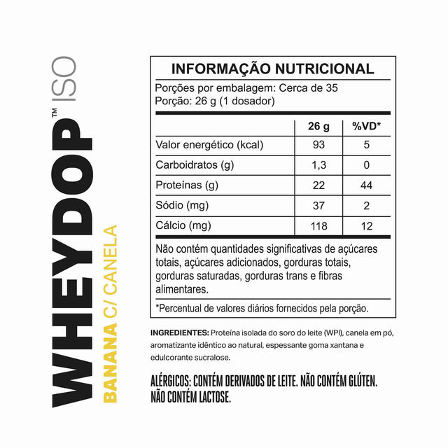 WHEYDOP ISO Banana com Canela 900g