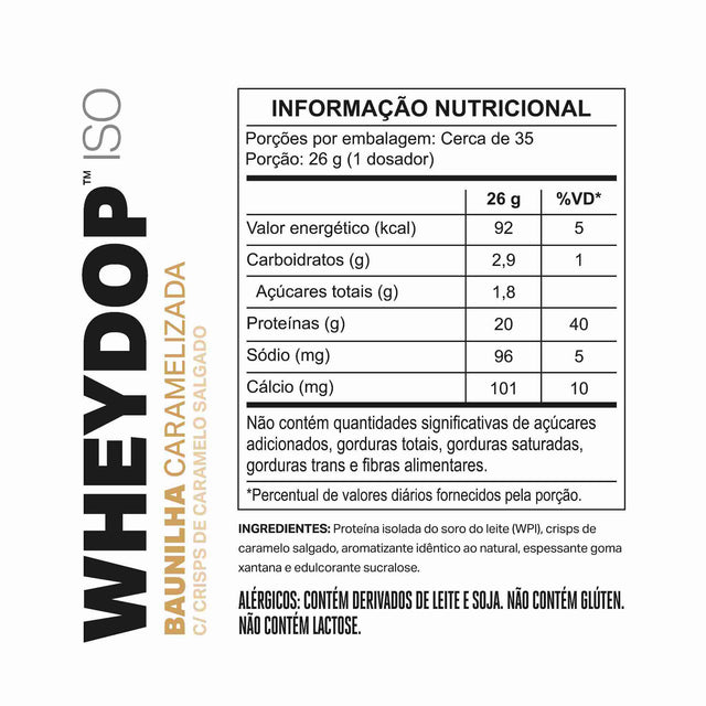 WHEYDOP ISO Baunilha Caramelizada 900g