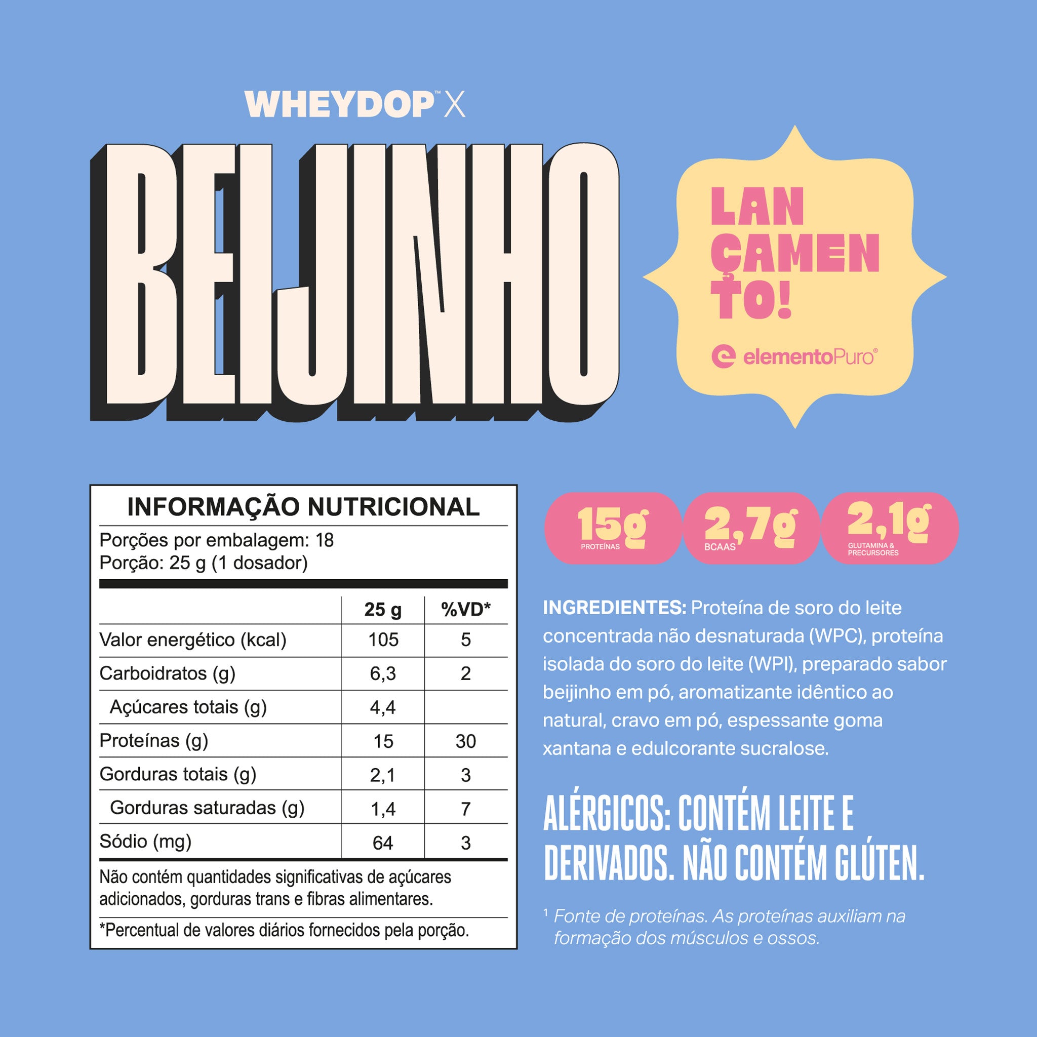 WHEYDOP X Beijinho Cremoso 450g