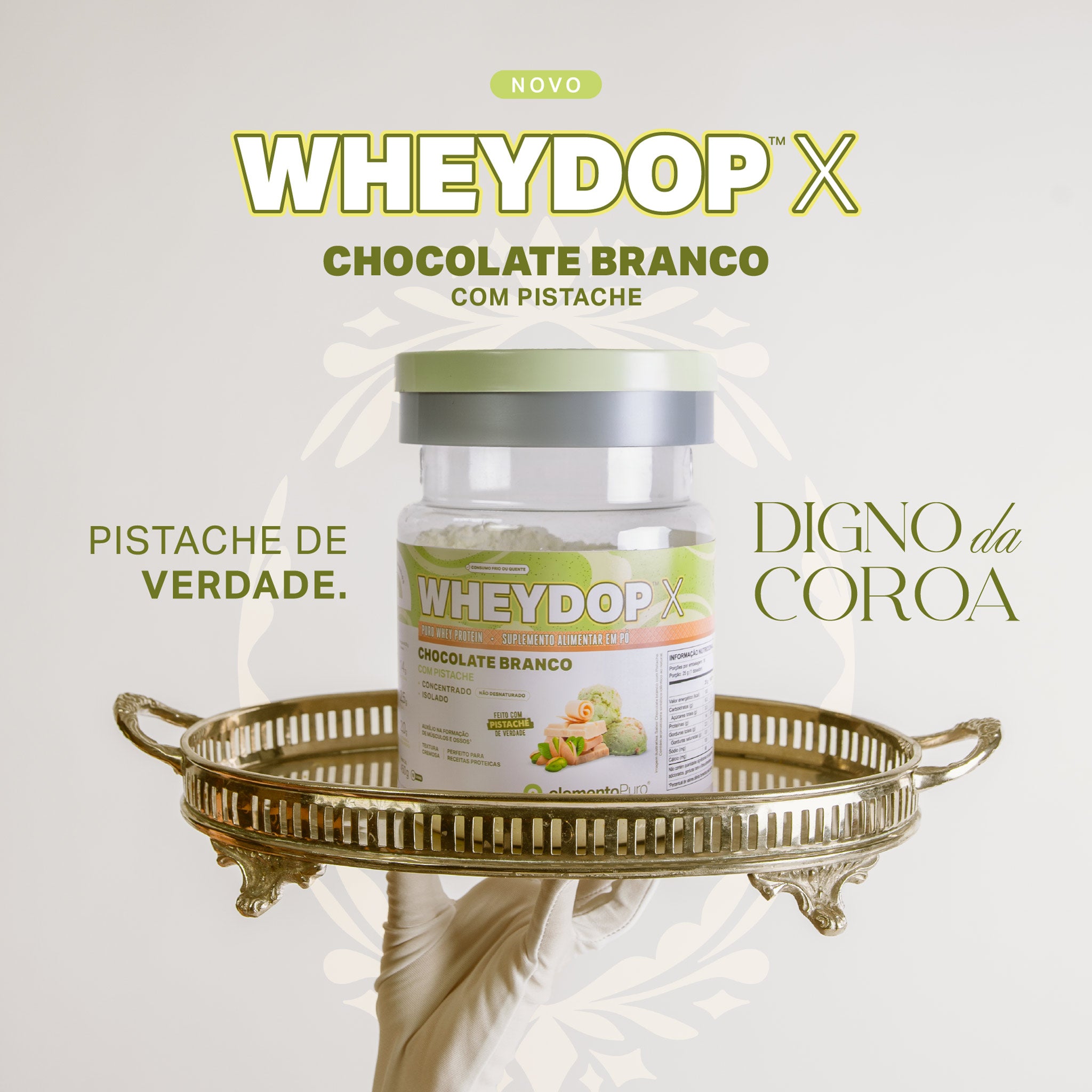 WHEYDOP X Chocolate Branco com Pistache 450g
