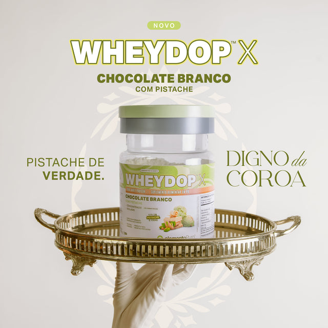 WHEYDOP X Chocolate Branco com Pistache 450g