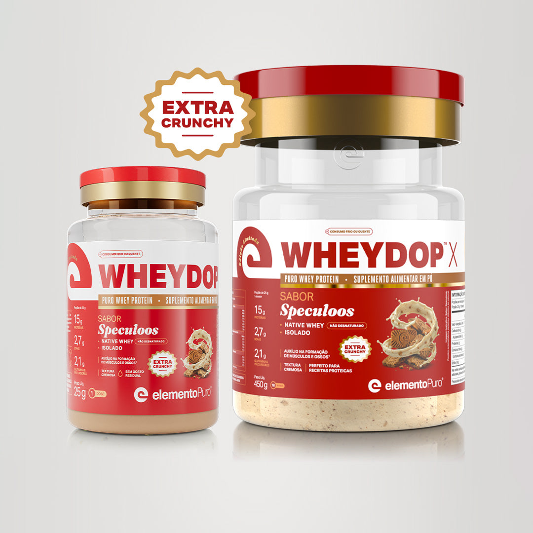 WHEYDOP X Speculoos em monodose e pote 450g