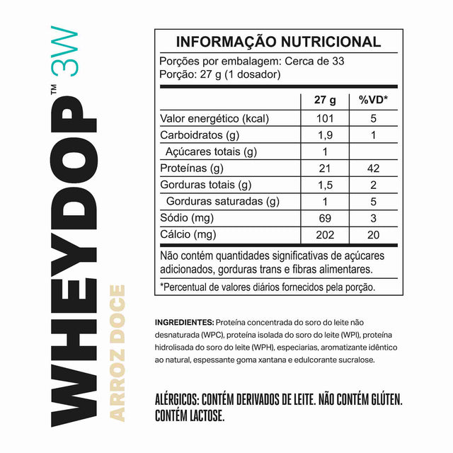 WHEYDOP 3W Arroz Doce 900g