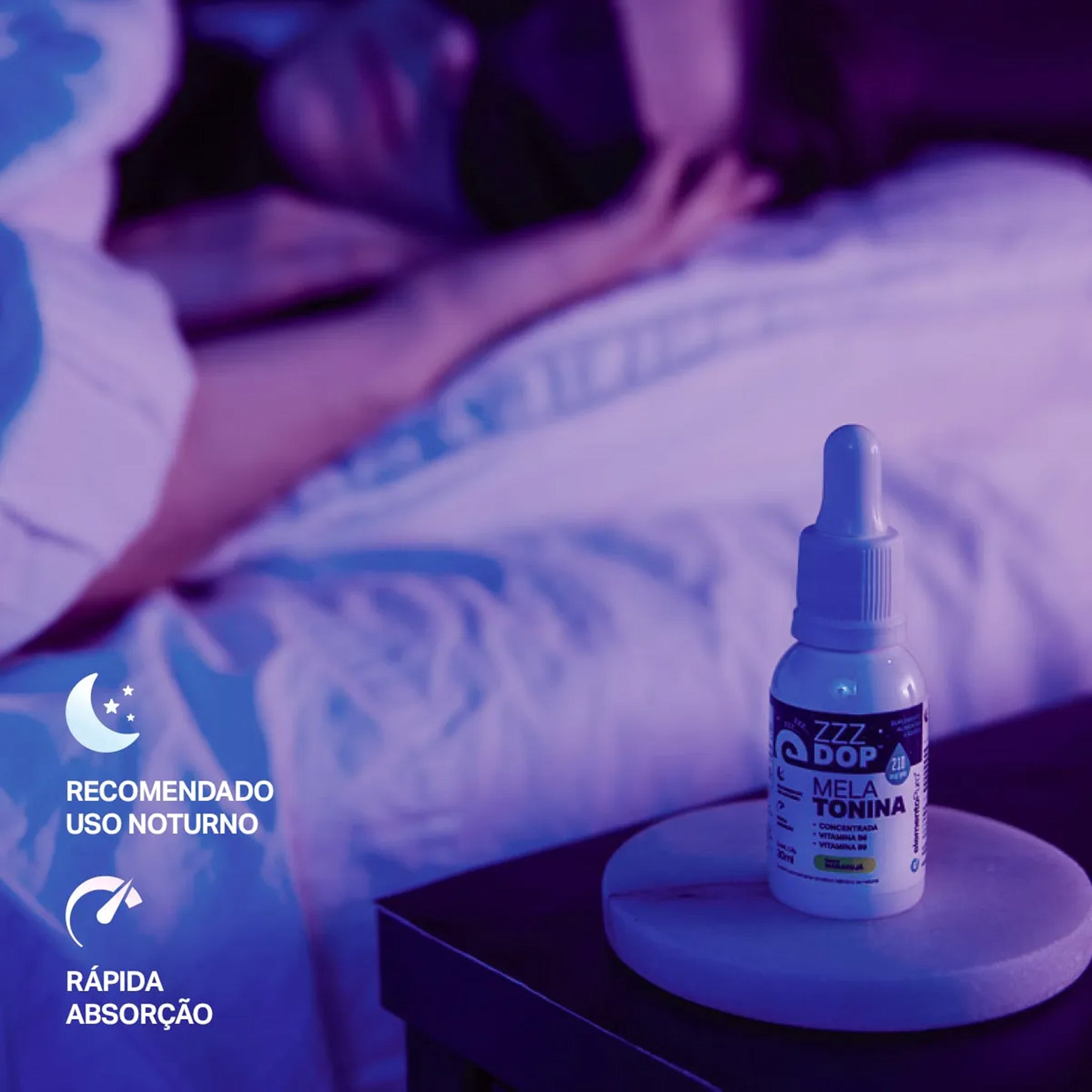 ZZZDOP Melatonina em gotas Maracujá 30 mL