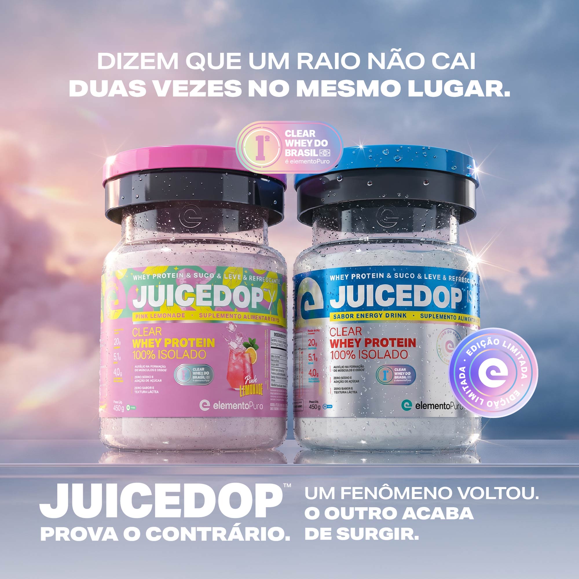 MONODOSE JUICEDOP Clear Whey Protein Energy Drink 12g