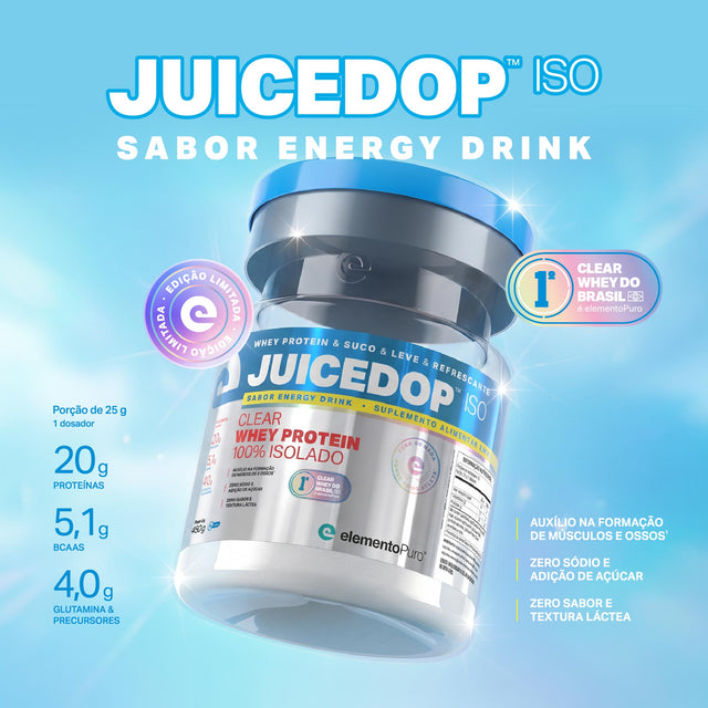 JUICEDOP Clear Whey Protein Energy Drink 450g