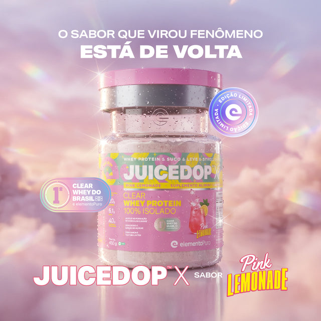 JUICEDOP Clear Whey Protein Pink Lemonade 450g