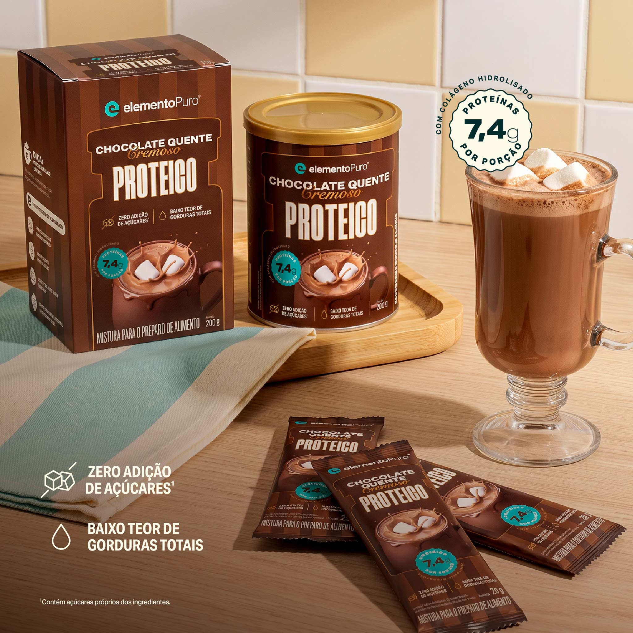 Chocolate Quente Cremoso Proteico 200g